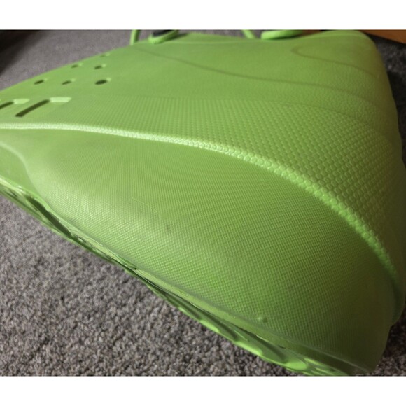 OPTARI Sol Tote Rubber Waterproof Green Beach Pool Travel Handbag Utility - Picture 7 of 15